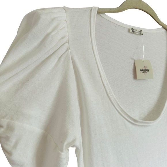 NWT FREE PEOPLE INTIMATELY PUFF SLEEVE BODYSUIT SIZE LARGE - Picture 10 of 16